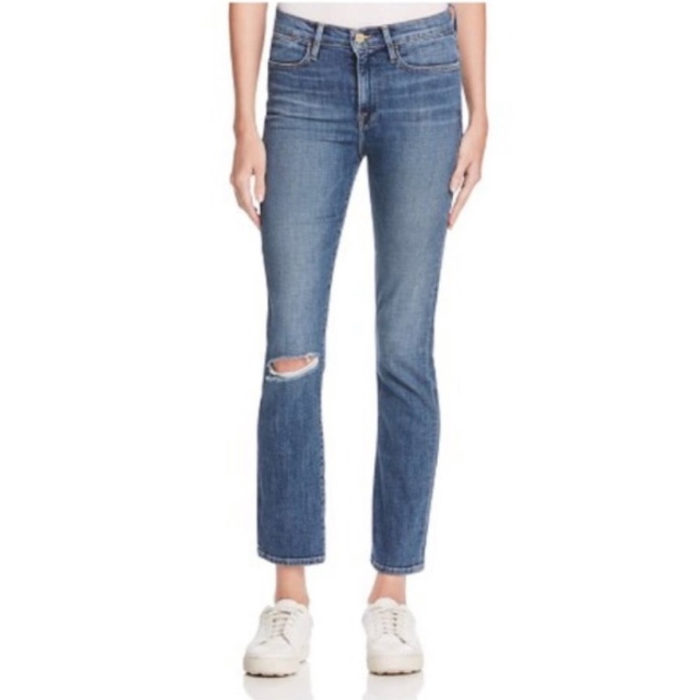 Frame Le High Straight In Broadway Denim Jeans Size 31